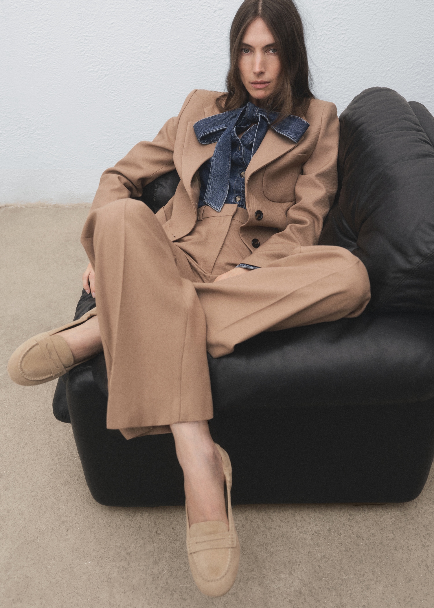 Suede Penny Loafers - Women | Mango United Kingdom