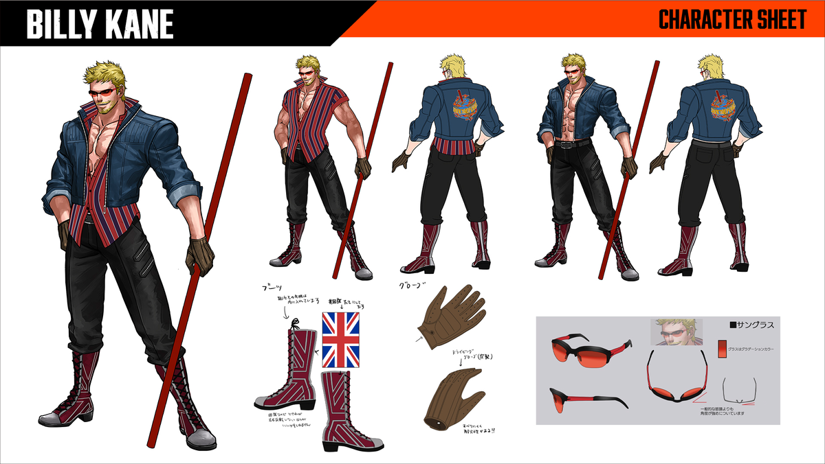 Fatal Fury City of the Wolves art; concept art of video game characters