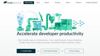 Gradle Build Tool website screenshot