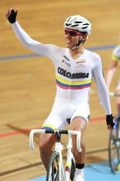 Points race world champion Avila Edwin (Colombia)