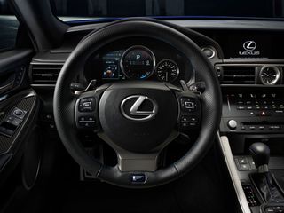 Driver view of the Lexus RC F