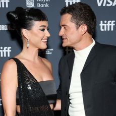 Katy Perry and Orlando Bloom attend the premiere of "The Cut" during the 2024 Toronto International Film Festival at Princess of Wales Theatre on September 05, 2024 in Toronto, Ontario.