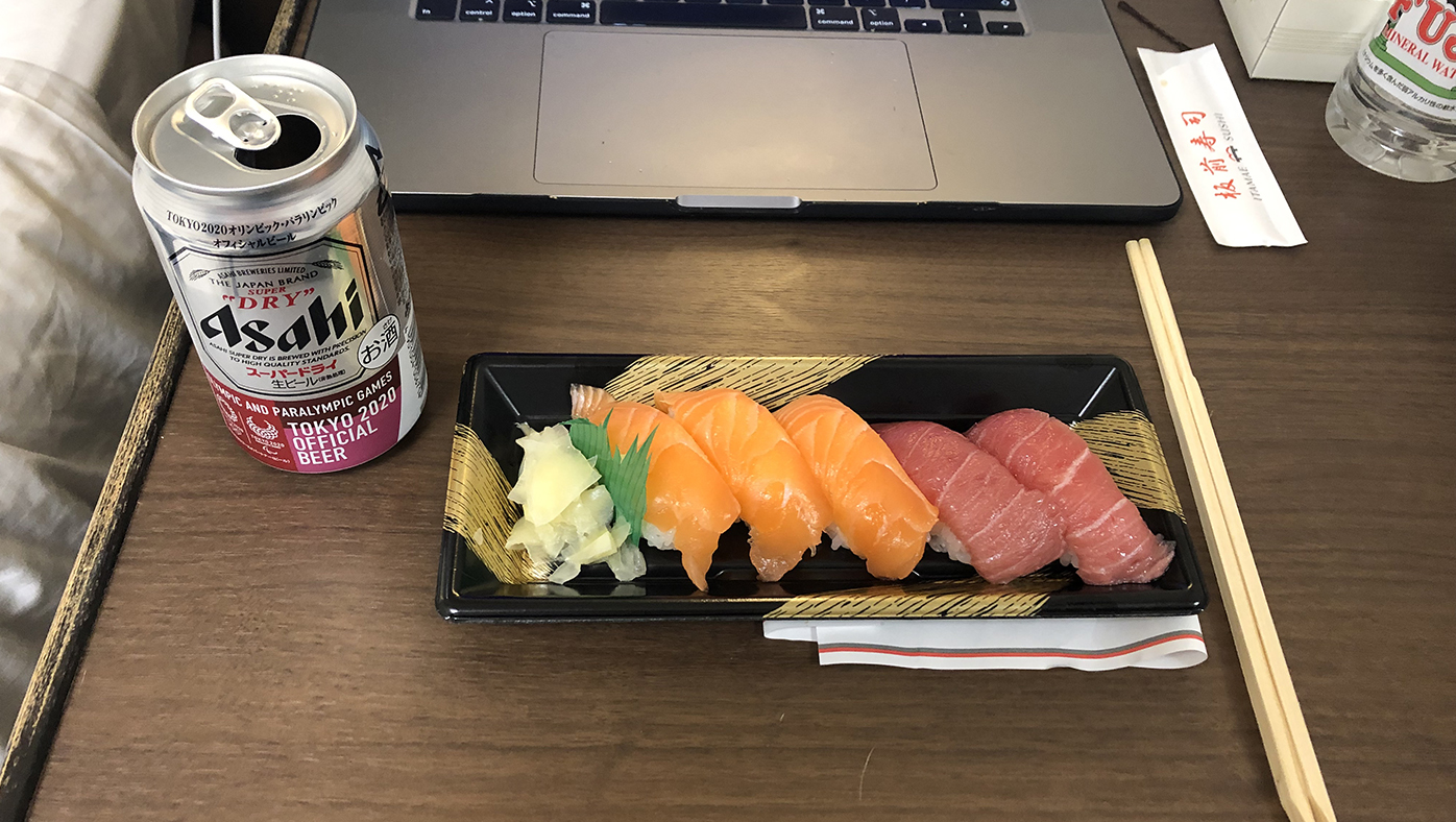 Olympic hotel quarantine Uber Eats