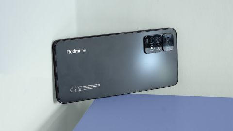 A Xiaomi Redmi Note 11 Pro 5G from the back