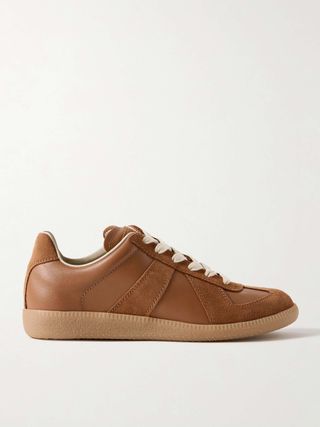 Replica Suede and Leather Sneakers