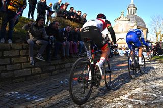 Omloop Het Nieuwsblad 2022 - 77th Edition - Gent - Ninove 204,2 km - 26/02/2022 - Ryan Gibbons (RSA - UAE Team Emirates) - photo Gregory Van Gansen/SprintCyclingAgencyÂ©2022
