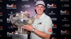 Matt Fitzpatrick with the FedEx Open de France trophy