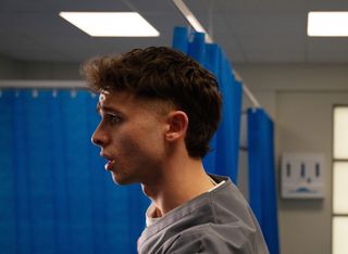 Medical student Jacob looks on in horror