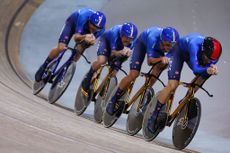Italy hold the Olympic record in the team pursuit
