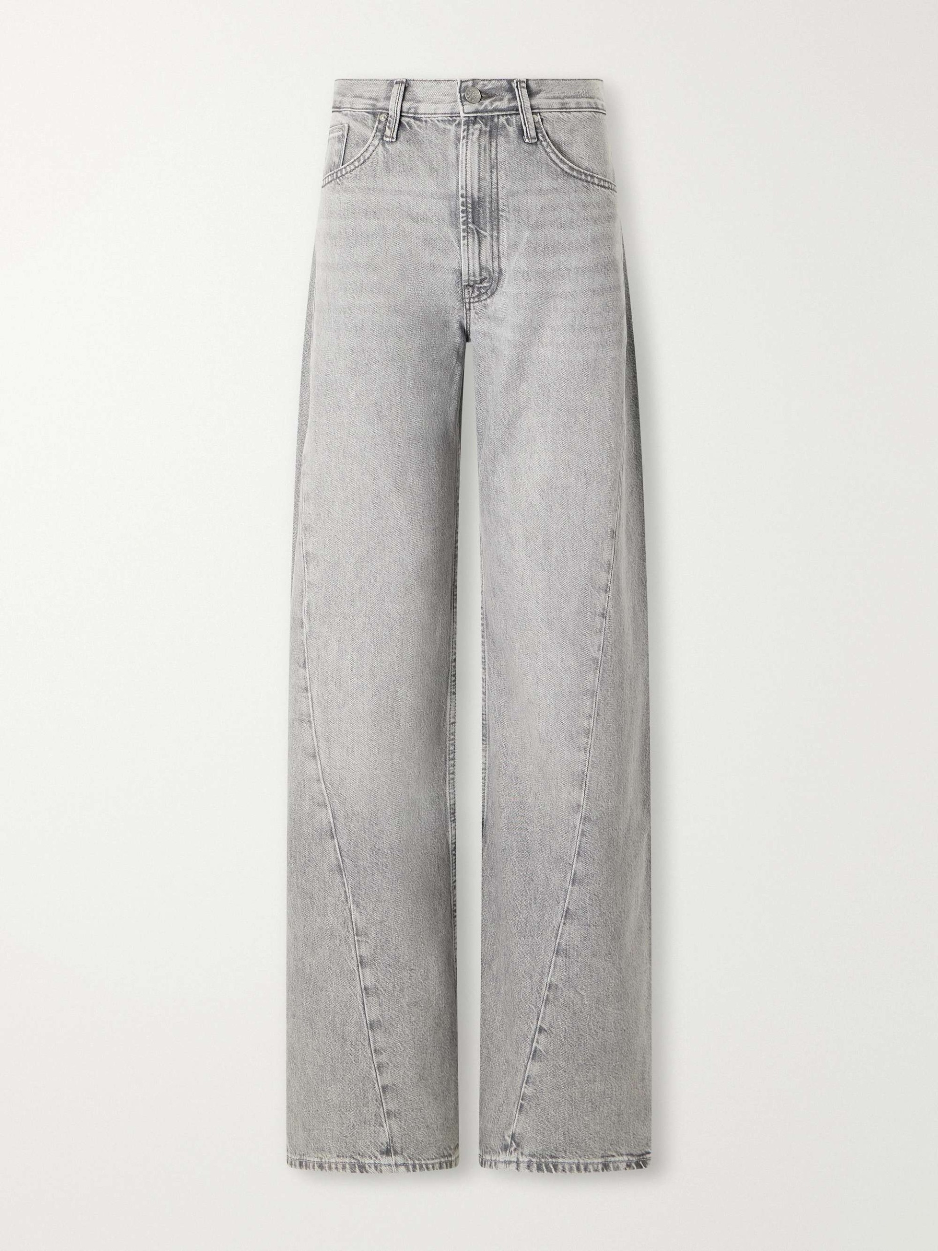 Snacks! the Lemon Twist Sneak High-Rise Wide-Leg Jeans