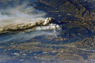Astronauts See California's Wildfires from Space