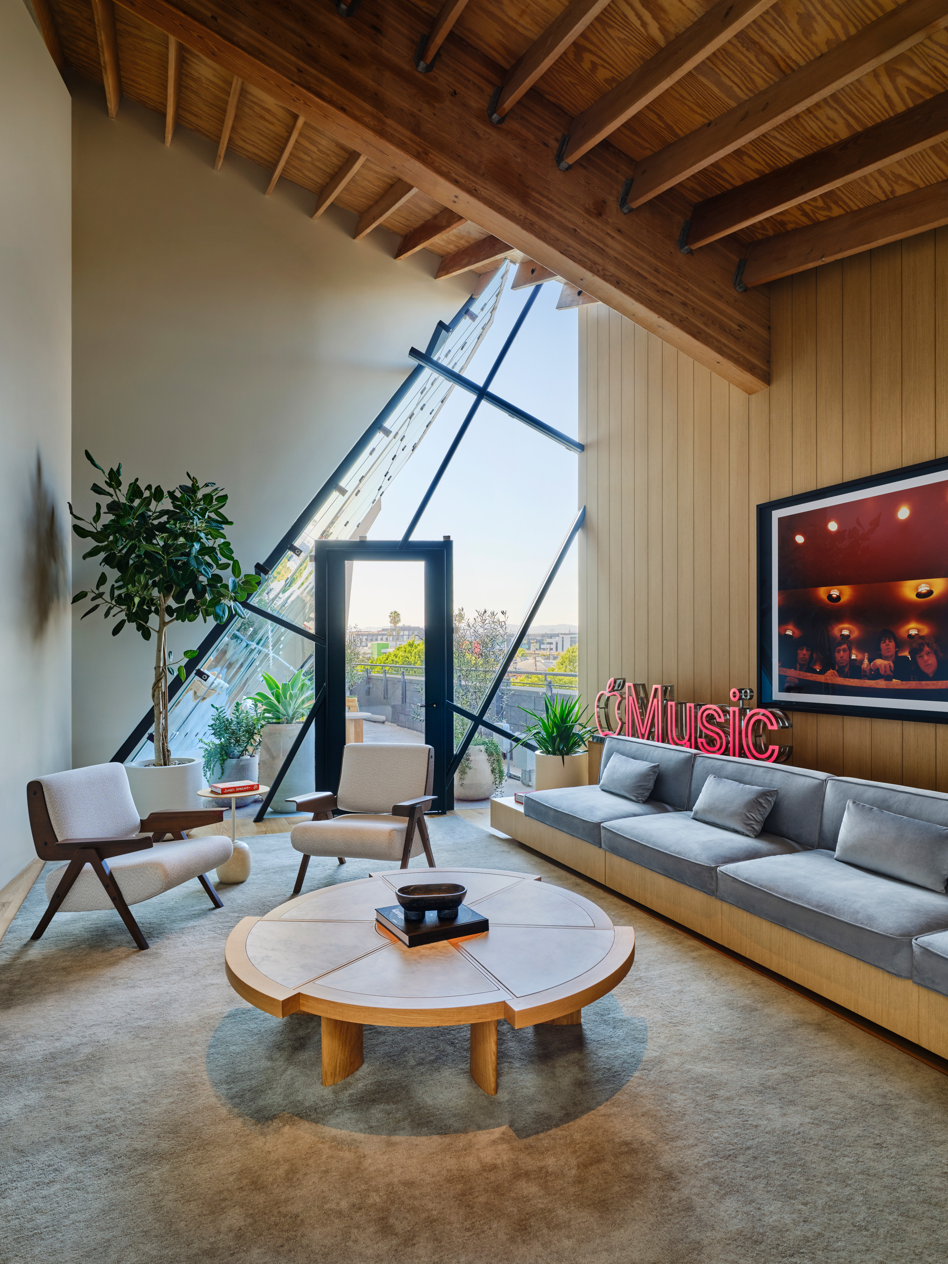 The Green Room at Apple Music's LA Studio