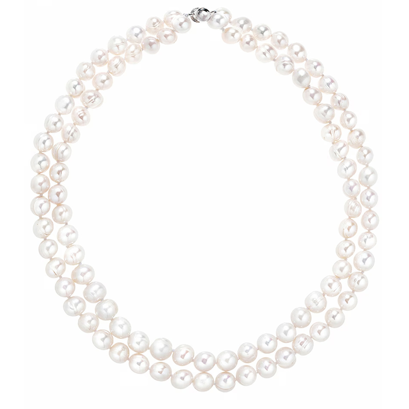 Shashi double strand pearl necklace