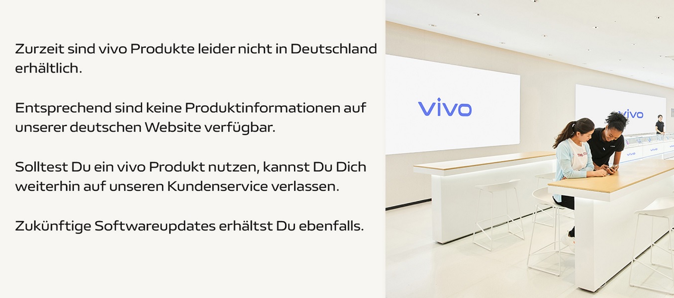 Vivo's final message to the German market, signaling its departure from the country.