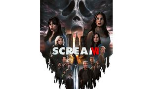 Scream 6 poster art; a group of characters stand over a New York skyline