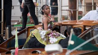 venice, italy august 29 normani is seen during the dolcegabbana alta moda show on august 29, 2021 in venice, italy photo by jacopo raulegetty images