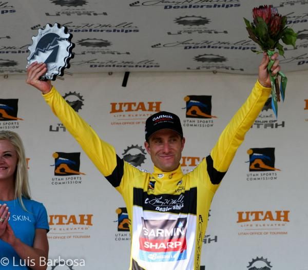 Overall leader of the Tour of Utah, Christian Vande Velde (Garmin-Sharp)