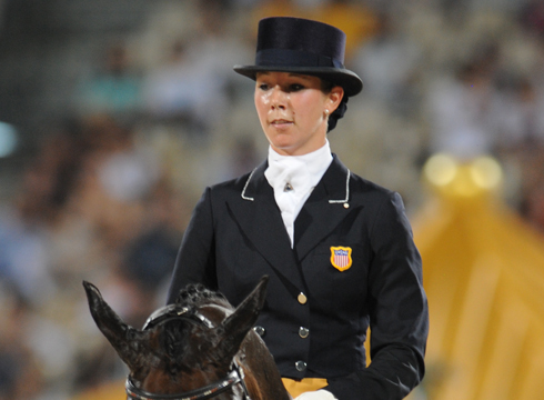 Courtney King Dye competing at the 2008 Olympics