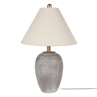 Nourison 23 Rustic Ceramic Pot Table Lamp