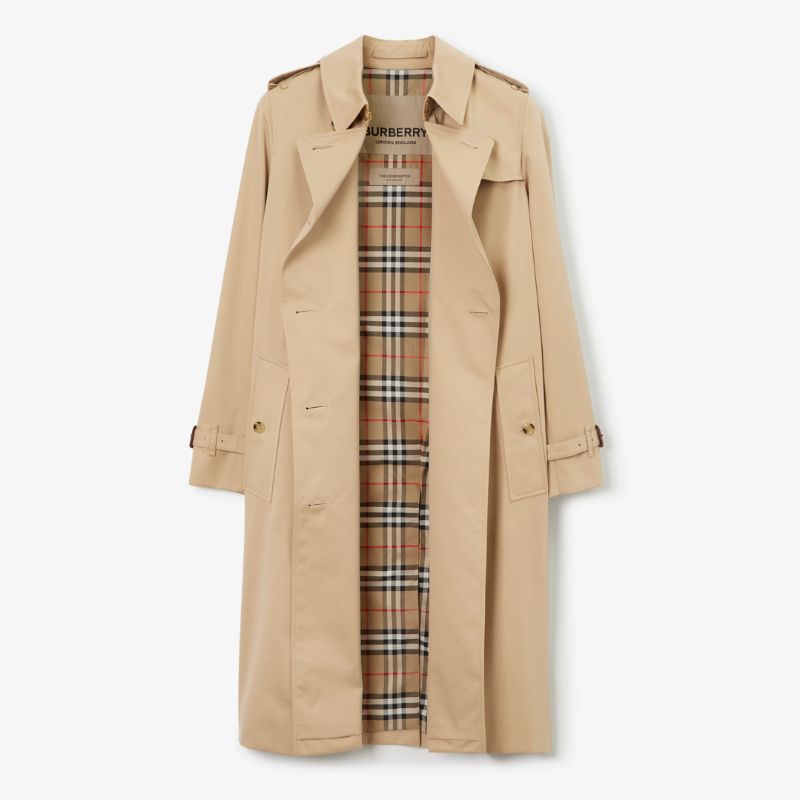 Long Kensington trench coat cut out 