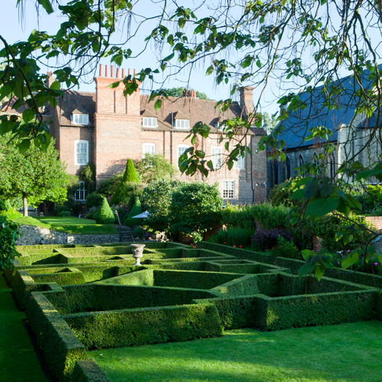 house with garden and tree