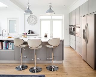 Breakfast bar in a kitchen