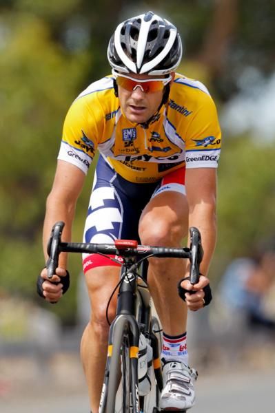 Despite his efforts Greg Henderson couldn't reach the lead group and lost his lead today.