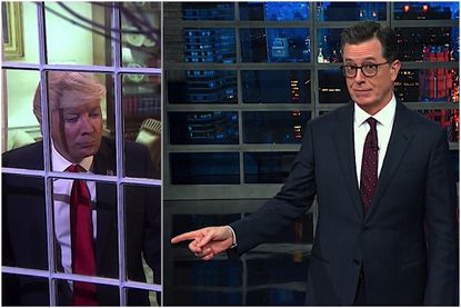 Stephen Colbert mocks Trump and Rudy Giuliani