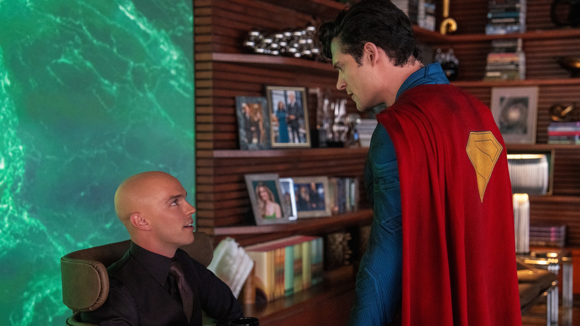 Nicholas Hoult and David Corenswet in Superman