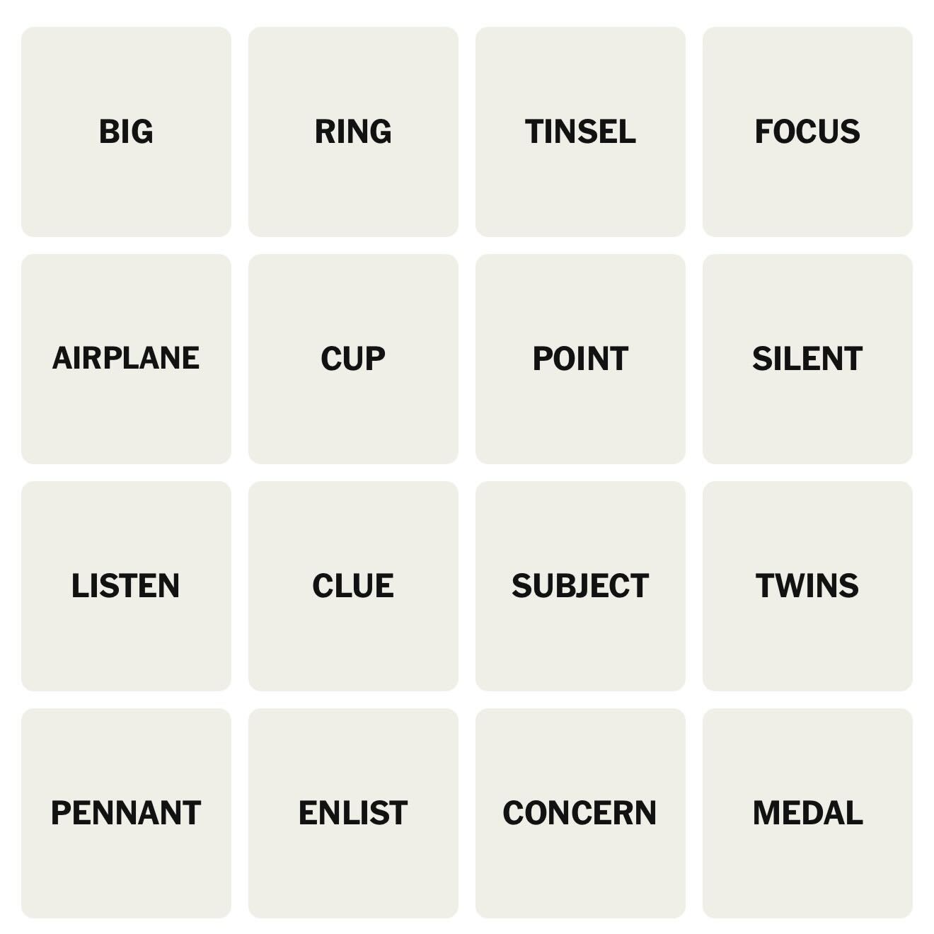 NYT Connections