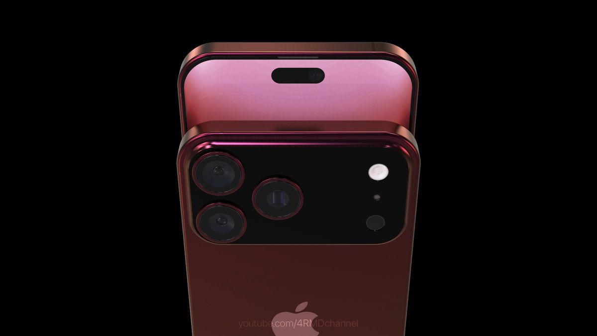 Close-up of iPhone camera lenses