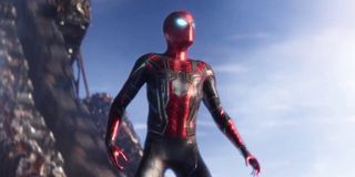 Spider-Man in his Iron-Spider suit in Avengers: Infinity War