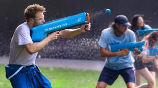 SpyraGravity being used by men in t-shirts and wearing goggles