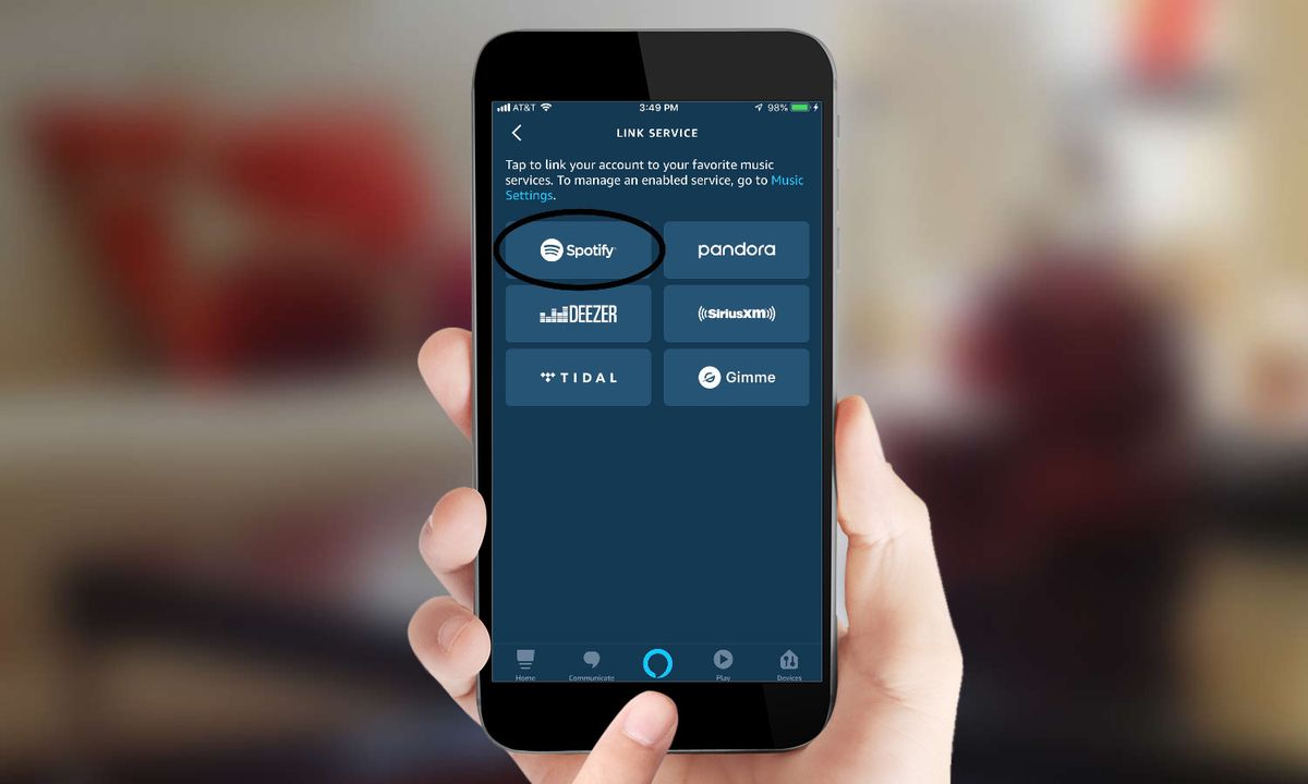 play spotify on alexa from phone
