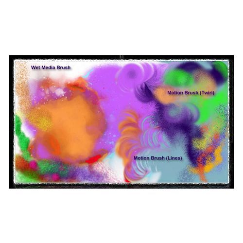 Compositor image: This is an example of using brushes in Compositor.