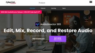 Website screenshot for CyberLink AudioDirector