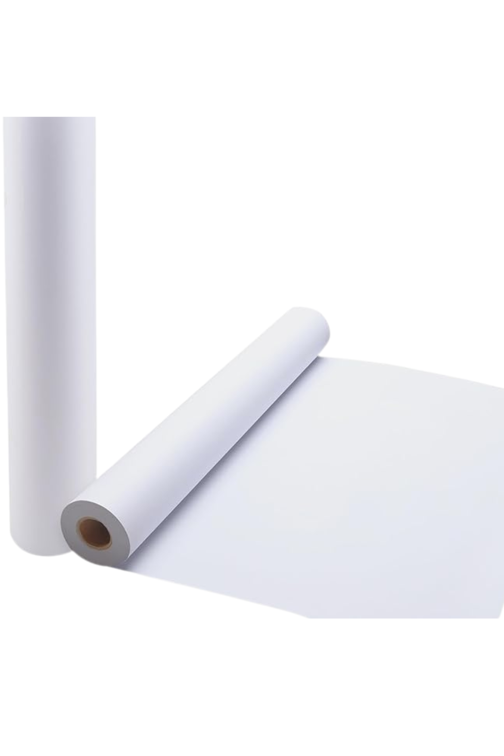 2 Pcs White Paper Roll 80gsm, 43cm X 20m, Recycled Thick Art Paper Roll for Drawing, Painting, Sketching, Backdrop, Making Posters, Notice Boards and Large Art Work