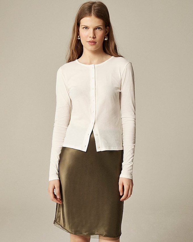badminton jersey crowneck cardigan