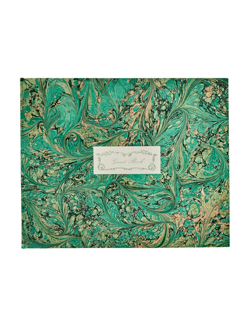 Giannini Firenze Hand-Marbled Guest Book