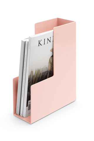 Desk accessories: Blush Magazine File Box