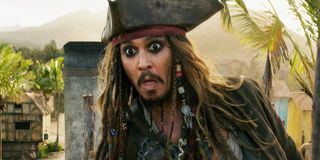 Pirates of the Caribbean: Dead Men Tell No Tales Johnny Depp makes a surprised face