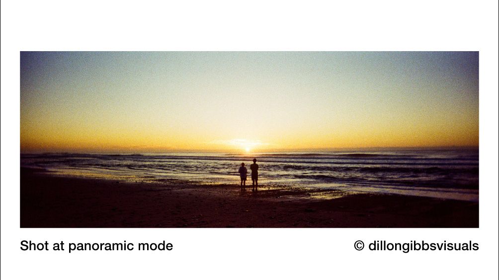 Reto Pano sample image of beach at sunset