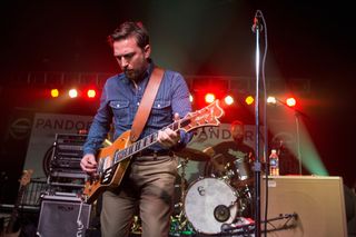 JD McPherson—with Jason Smay on drums—performs in Nashville in 2015. As every little schoolboy knows, McPherson is playing his custom TK Smith guitar through a Texotica Presidio 15 combo.