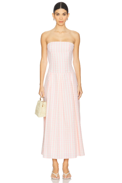 MORE TO COME, Adley Strapless Maxi Dress