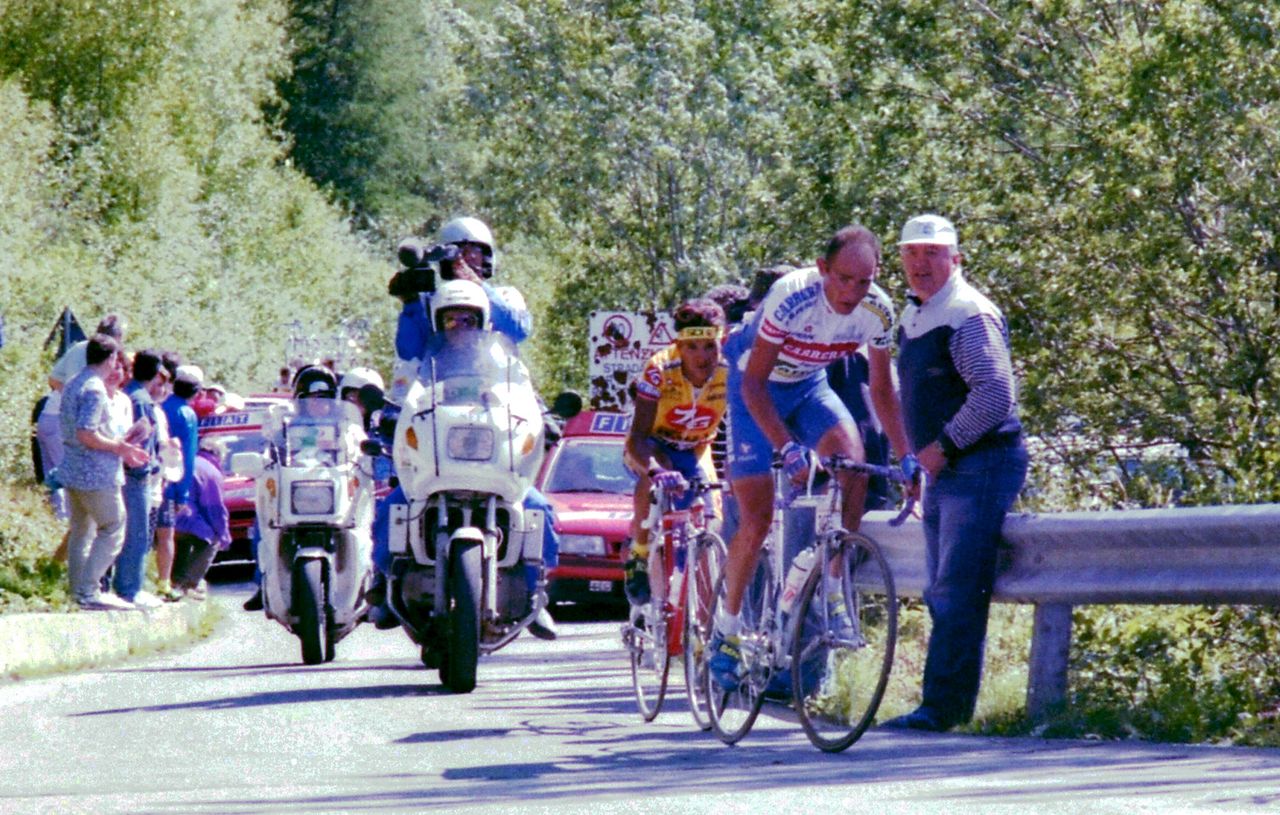 Pantani is just about away
