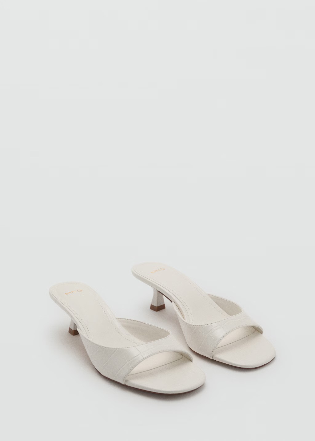MANGO, Kitten Heel Sandals 