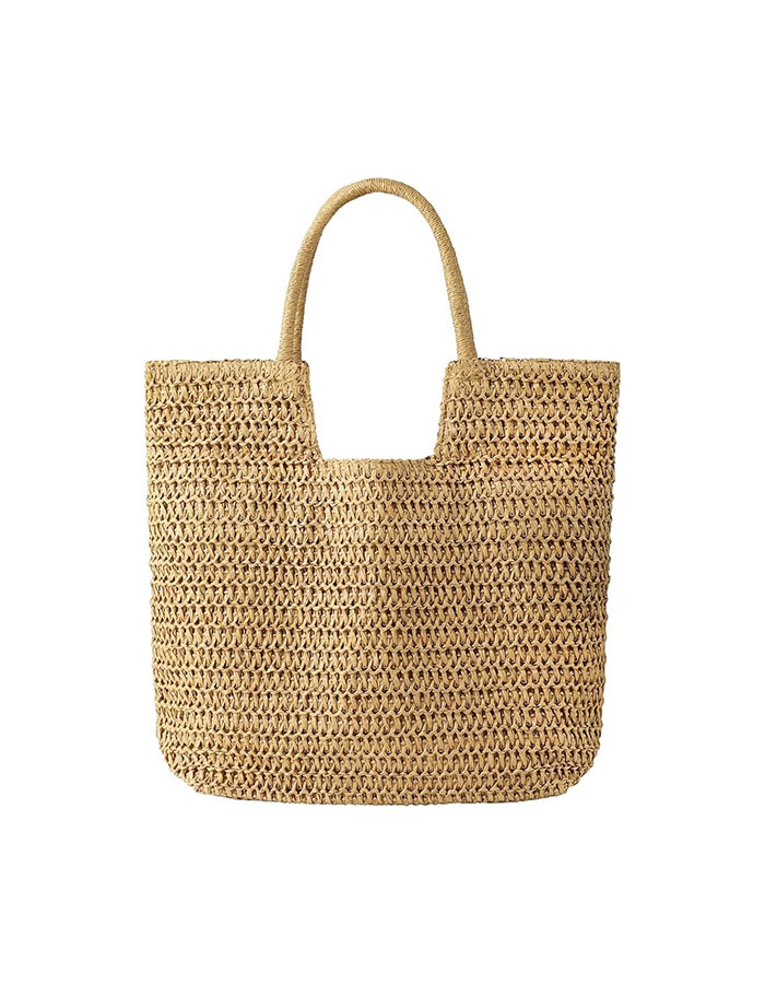 Molerfo Straw Braided Purses Handbags Shoulder Bag Large Summer Beach Bag Woven Tote Bags Rattan Bag for Women Vacation (khaki)