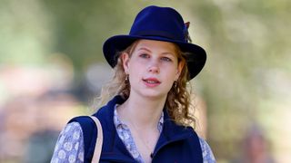 Lady Louise Windsor watches the Land Rover International Carriage Driving Grand Prix in 2022