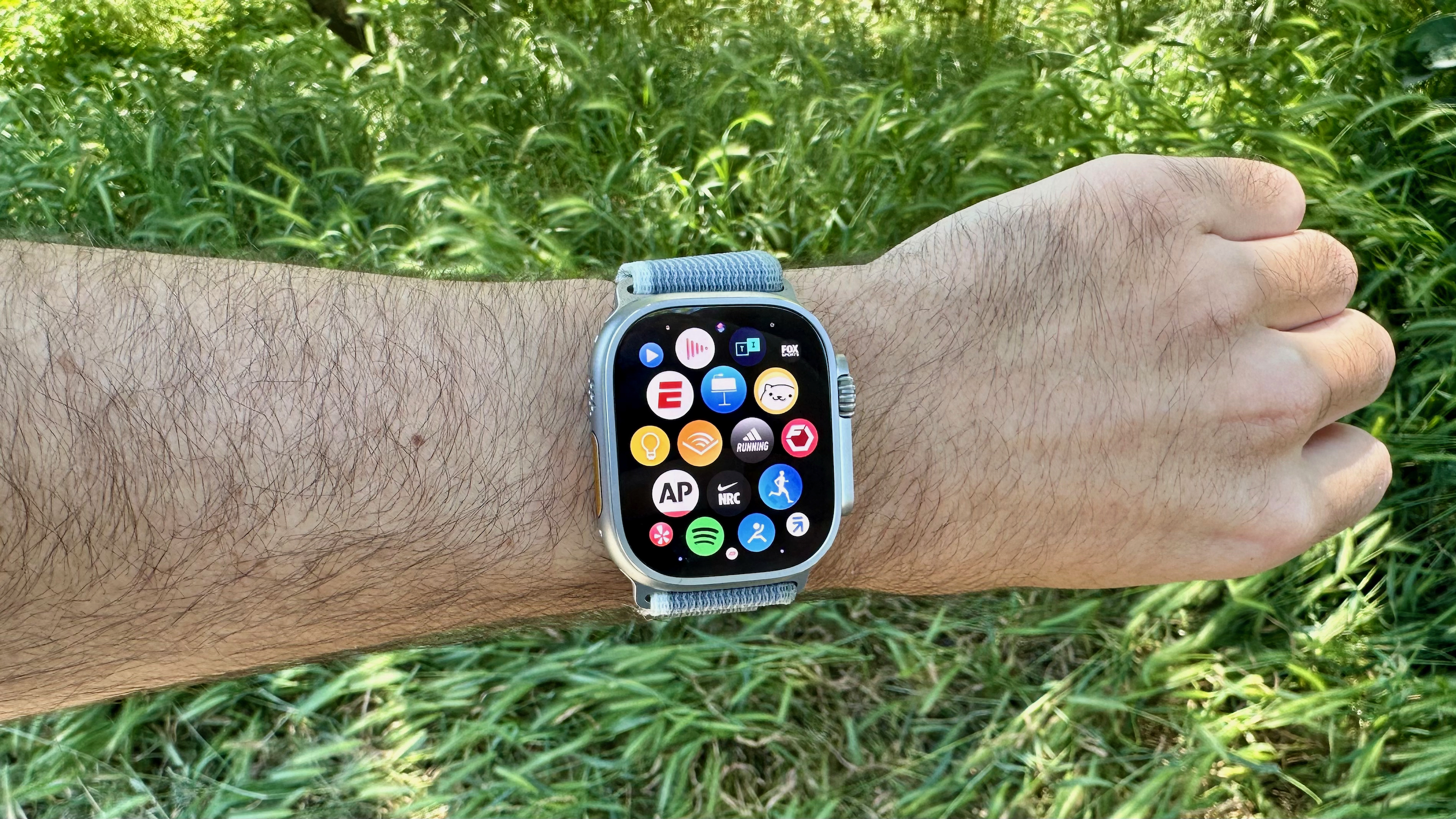 The app drawer on the Apple Watch Ultra 2
