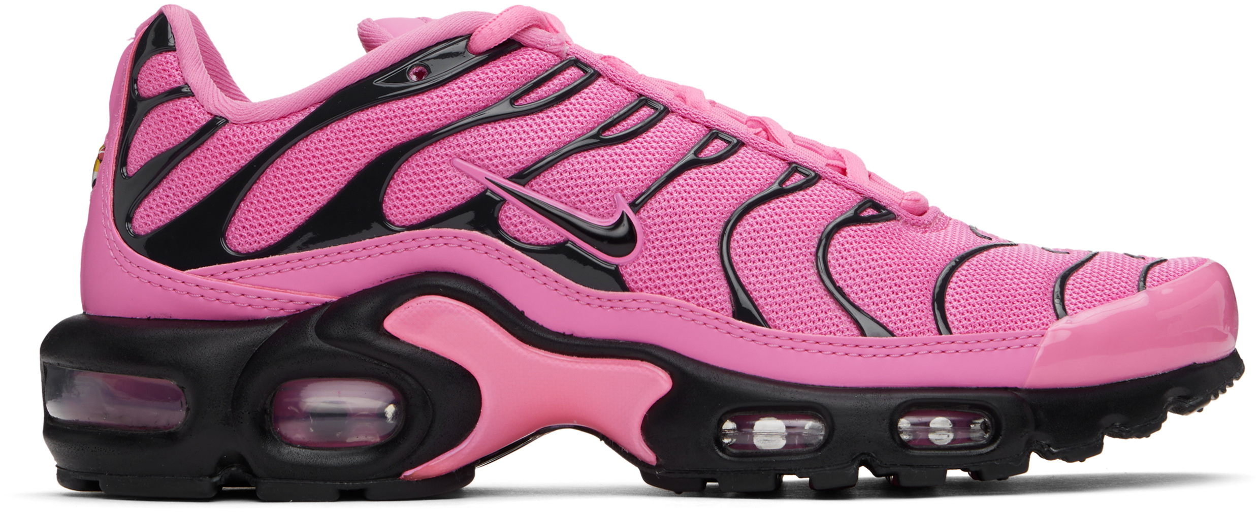 Pink &amp;amp; Black Air Max Plus Se Sneakers